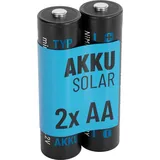 Absina Akku AA wiederaufladbar 800mAh 1.2V NiMH - Mignon AA Solar Batterien für Solarleuchten - Solarakkus AA mit geriner Selbstentladung - Akku Solar Batterie, Akkus für Solarlampen