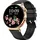 knauermann Neo 2 Rund 40 mm Gold Silikonarmband Schwarz