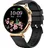 40 mm Gold Silikonarmband Schwarz