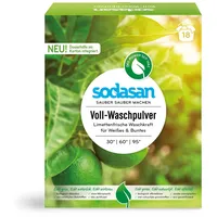 Sodasan 5062 Voll-Waschpulver Limette Bio 1,1 kg – Für strahlend saubere Wäsche