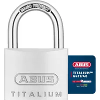 ABUS Vorhängeschloss Titalium 64TI/40 - 3er Set, gleichschließend - Kellerschloss mit Schlosskörper aus Spezial-Aluminium - gehärteter Stahlbügel - ABUS-Sicherheitslevel 5