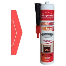 Klimas Dichtmasse 1500°C 310ml Ofenrohr schwarz