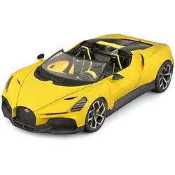 Bburago 18-11051 - Modellauto - Bugatti Mistral (gelb, Maßstab 1:18) Auto Modell Spielzeugauto