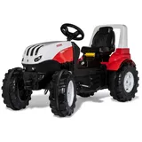 Rolly Toys rollyFarmtrac Trettraktor Steyr 6300 Terrus CVT 720002 (ab 3 Jahre, Flüsterlaufreifen, längen-und höhenverstellbarer Sitz), rot