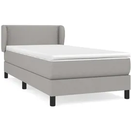 vidaXL Boxspringbett 100 x 200 cm Hellgrau