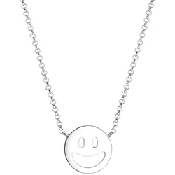 Elli mit Happy Smiling Face 925 Silber Ketten   Damen 