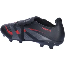adidas Predator League Fold-Over Tongue FG/MG Fußballschuhe - Core Black/Grey Four/Lucid Red 44