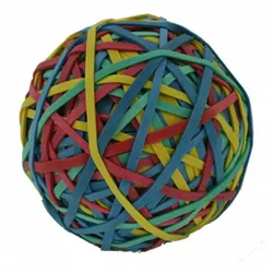 2x ALCO Gummibänder Ball Rubber Band Ball 50mm Inhalt 190gr. sortiert