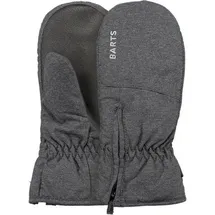 Barts Zipper Mitts, Größe 3 in Grau dark heather
