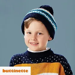 Strickanleitung – Ringelmütze aus Woll Butt Versailles
