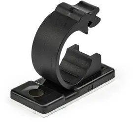 Startech StarTech.com 100 Selbstklebende Kabelklemmen Mittel - PC Kabelmanagement/Kabelhalterung - Kabel Organisator - Netzwerk/USB/Ethernet Kabelclips - Nylonklemme UL/94V-2 Brandklasse - Schwarz