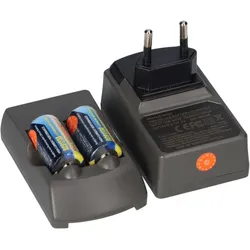 Ladegerät für CR123A Akkus Doppelschachtlader inkl. 2x CR123A Akkus