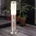 ETC Shop Sockelleuchte Edelstahl 7,6x45 cm 4er Set silber