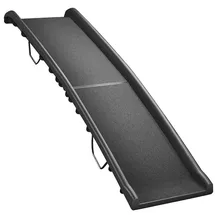 Tectake Hunderampe klappbar und rutschfest bis 90 kg Schwarz