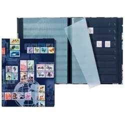 Briefmarkenalbum Markenm. schwarz A5 8 Blatt