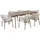 Beliani Flavia Set 7-tlg. Braun/Beige