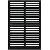 Plus Sichtschutzelement 120 x 180 cm Schwarz Holz