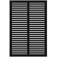 Plus Sichtschutzelement 120 x 180 cm Schwarz Holz