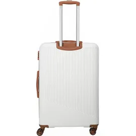 Travelite Bali 4-Rollen M 67 cm / 65 l weiß/cognac