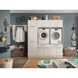 laundreezy Waschmaschinenschrank 185 x 200 x 67,5 cm Weiß Holzwerkstoff