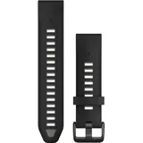 Garmin QuickFit 20 mm Silikon Schwarz/Kieselgrau