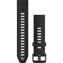 Garmin QuickFit 20 mm Silikon Schwarz/Kieselgrau 010-13391-00"