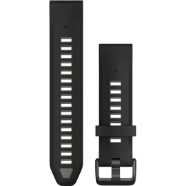 Garmin QuickFit 20 mm Silikon Schwarz/Kieselgrau 010-13391-00"