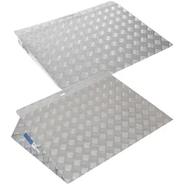 Trutzholm Türschwellenrampe ca. 10 cm Höhe Traglast 250 kg Aluminium grau Stufenrampe