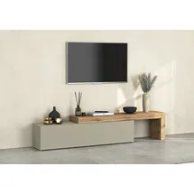 INOSIGN Lowboard INOSIGN "Chronos TV-Board, TV-Schrank", braun (taube, eiche wotan), B:270cm H:51cm T:40cm, Sideboards, Lowboard, Breite 270 cm TV-Board,Lowboard,1 Klappe und ein L-Förmiger Aufsatz