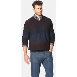 Wollpullover BABISTA "Pullover ROMODETTI", Herren, Gr. XL, rot (dunkelrot), Obermaterial: 50% Wolle mw. 50% Polyacryl PAN., gemustert, casual, normal, V-Ausschnitt, Langarm, Pullover