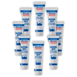8x 100g LIQUI MOLY 3312 Silicon-Fett transparent Silikonfett Schmierung