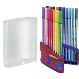 Stabilo Pen 68 ColorParade mit Aufhängelasche in blau/rot - 20er Pack - mit 20 verschiedenen Farben