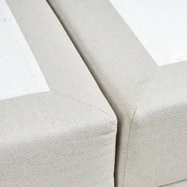 Beliani Baronet 180 x 200 cm Cremeweiß