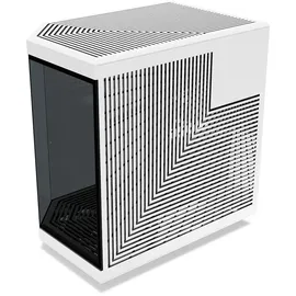 HYTE Y70 Zweikammer ATX Midi Tower Gaming Gehäuse Schwarz/Weiß mit Glasfenster