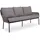 CASANOVA Sitzbank Como Grau 198 x 86 x 59 cm