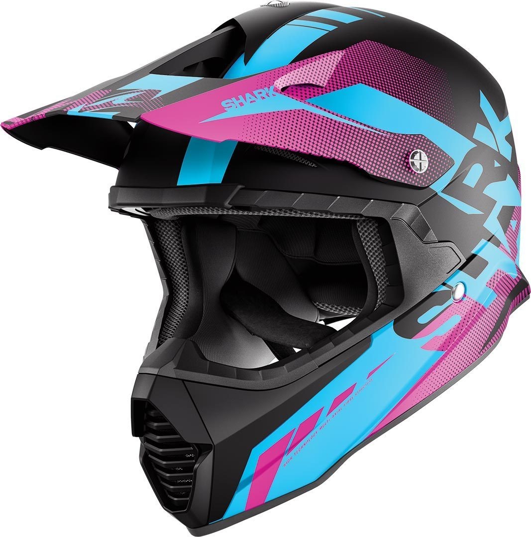Shark Varial Anger Motocross Helm, schwarz-lila, Größe S