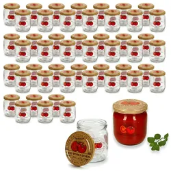 50er Set Tomato Sturzglas 425ml Einmachglas + TO82 Deckel Vorratsgläser einkochen