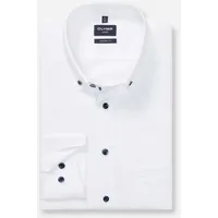 Olymp Modern Fit Businesshemd mit Button-Down-Kragen, Weiss, 42