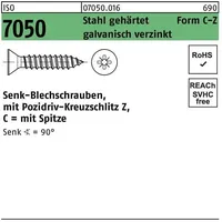Industrial Quality Supplies ISO 7050 Form CZ Senkkopf-Blechschraube VG