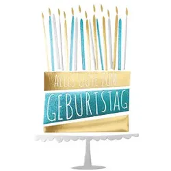 Geburtstagskarte geprägt 51-1949 Bild