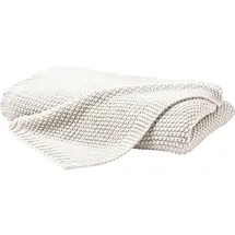 Hahn Haustextilien Strickdecke 130 x 170 cm Weiß/Beige