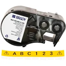 Brady Etiketten M4C-500-595-YL-BK Gelb 12,7 x 762 mm 1 Blatt