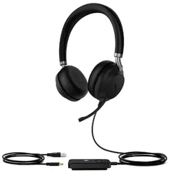 Yealink UH38, Verkabelt & Kabellos, 20 - 20000 Hz, Anrufe/Musik, 180 g, Kopfhörer, Schwarz