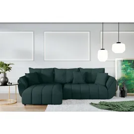 ax living Eckcouch mit Schlaffunktion 280 cm Grün