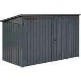 Floraworld Mülltonnenbox 233 x 101 x 134 cm grau