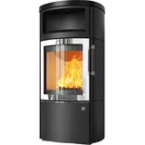 Kaminofen Hark 44-5.1 GT ECOplus 5 kW - Ofenkacheln: opak-schwarz - Korpus: graphit/verchromt
