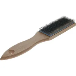 Osborn Feilenbürste 110x40mm Stahldrahtbürste, Drahtbürste mit Holzgriff für Feilen, Stahldraht/Holz