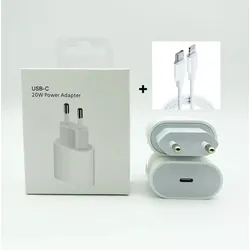 iPhone 11 Ladegerät 20W Charger USB-C Netzteil + 1m USB‐C auf Lightning Ladekabel Ersatzteil