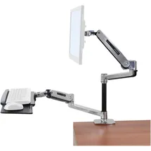 Ergotron WorkFit-LX Single Steh-Sitz Arbeitsplatz
