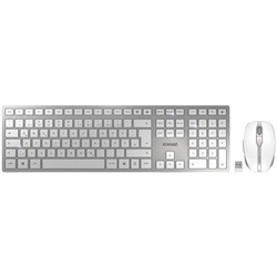Cherry Tastatur-Maus-Set »DW 9100 SLIM« silber silber